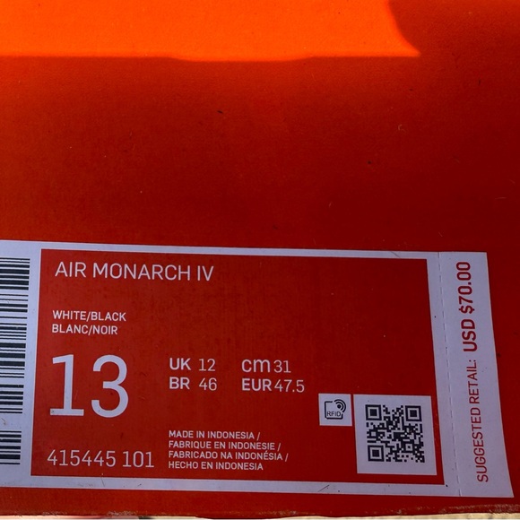 Men’s Nike Air Monarch BRAND NEW - Picture 2 of 7